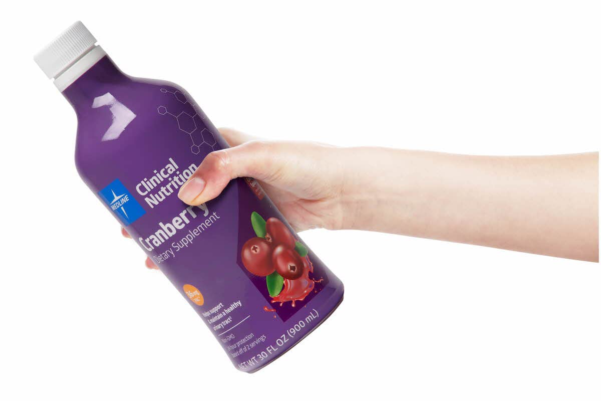 Medline Cranberry+ label highlights ingredients aiding bladder comfort and microbiome support