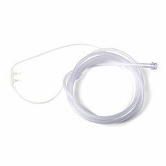 Medline nasal cannula with curved, non-flared prongs for a gentle fit