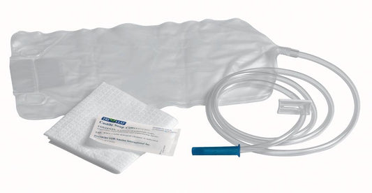 Medline enema bag 1500ml with spill-proof valve for safe, controlled use