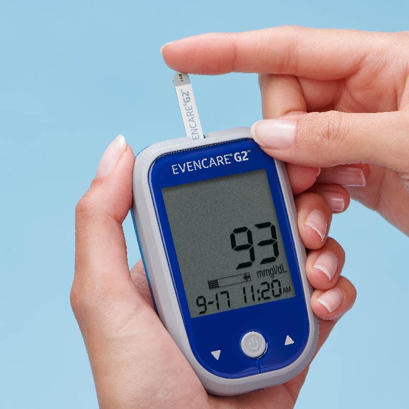 Medline EvenCare G2 50-count box supports regular testing.