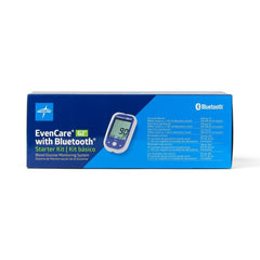 Compact packaging highlighting the Bluetooth connected monitoring system