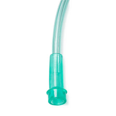 Medline Green crush-resistant oxygen tubing, 25 ft, standard connector, enhances visibility and safety