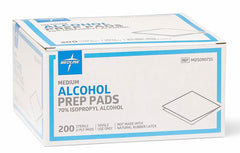 Medline 70-percent isopropyl alcohol saturated pads for skin prep.