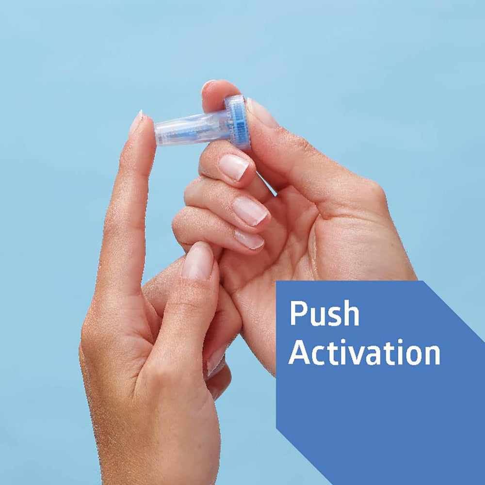 Automatic needle retraction enhances safety after use.