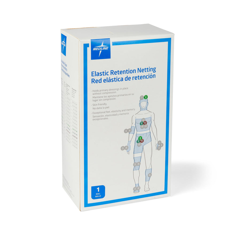 Medline latex-free dressing retention net offers a safe tape alternative.