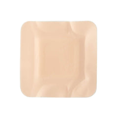 3 x 3 size of Medline Optifoam Gentle Border Dressing suitable for small wounds.