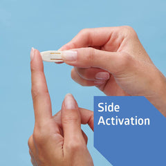 Medline Safety Lancets in sterile single-use packaging with a covered tip to minimize cross-contamination