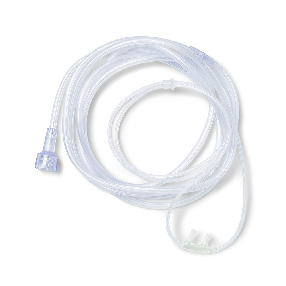 Medline Soft-Touch nasal cannula with 7-foot tubing for comfortable wear.