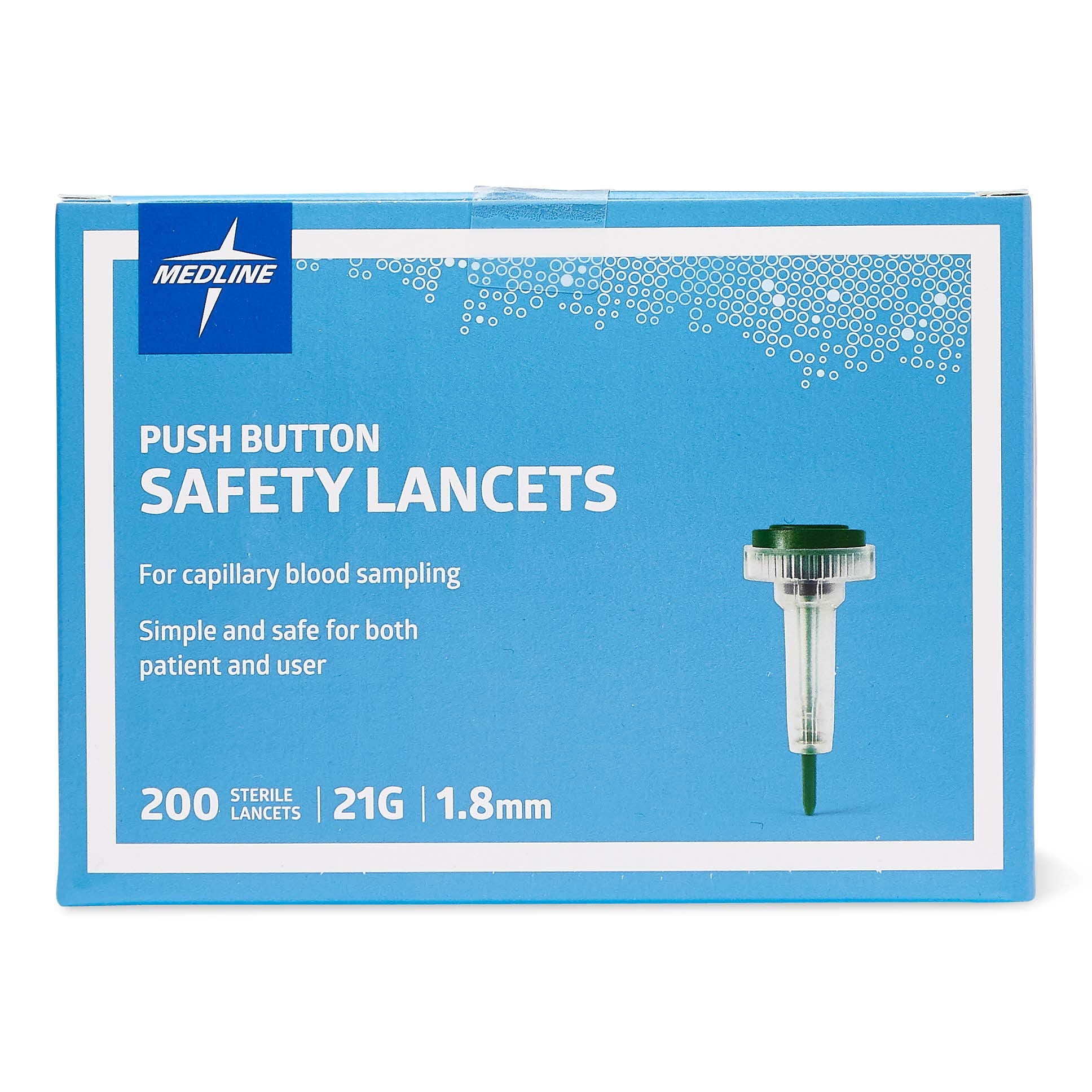 Medline sterile lancets single-use safeguard against cross-contamination during testing