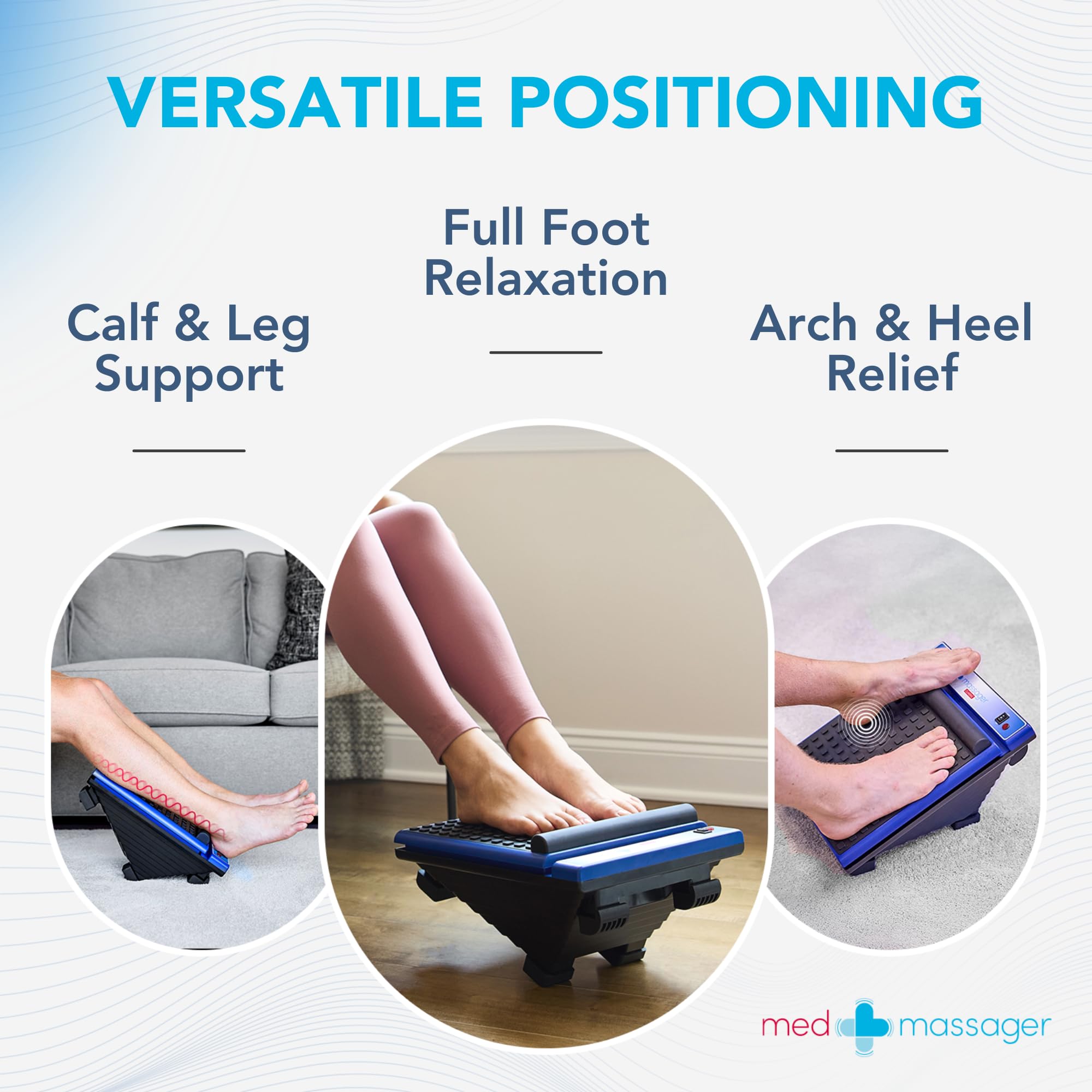Dual-speed control panel enables personalized therapy sessions