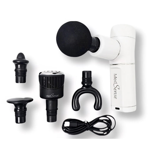 Medsense Absolute Power Road Warrior massage gun delivers deep tissue relief for sore muscles.