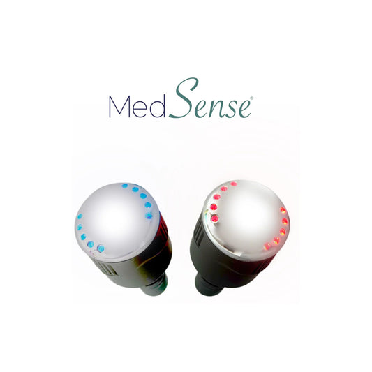 Medsense luminatherm attachment adds soothing light therapy for recovery sessions.