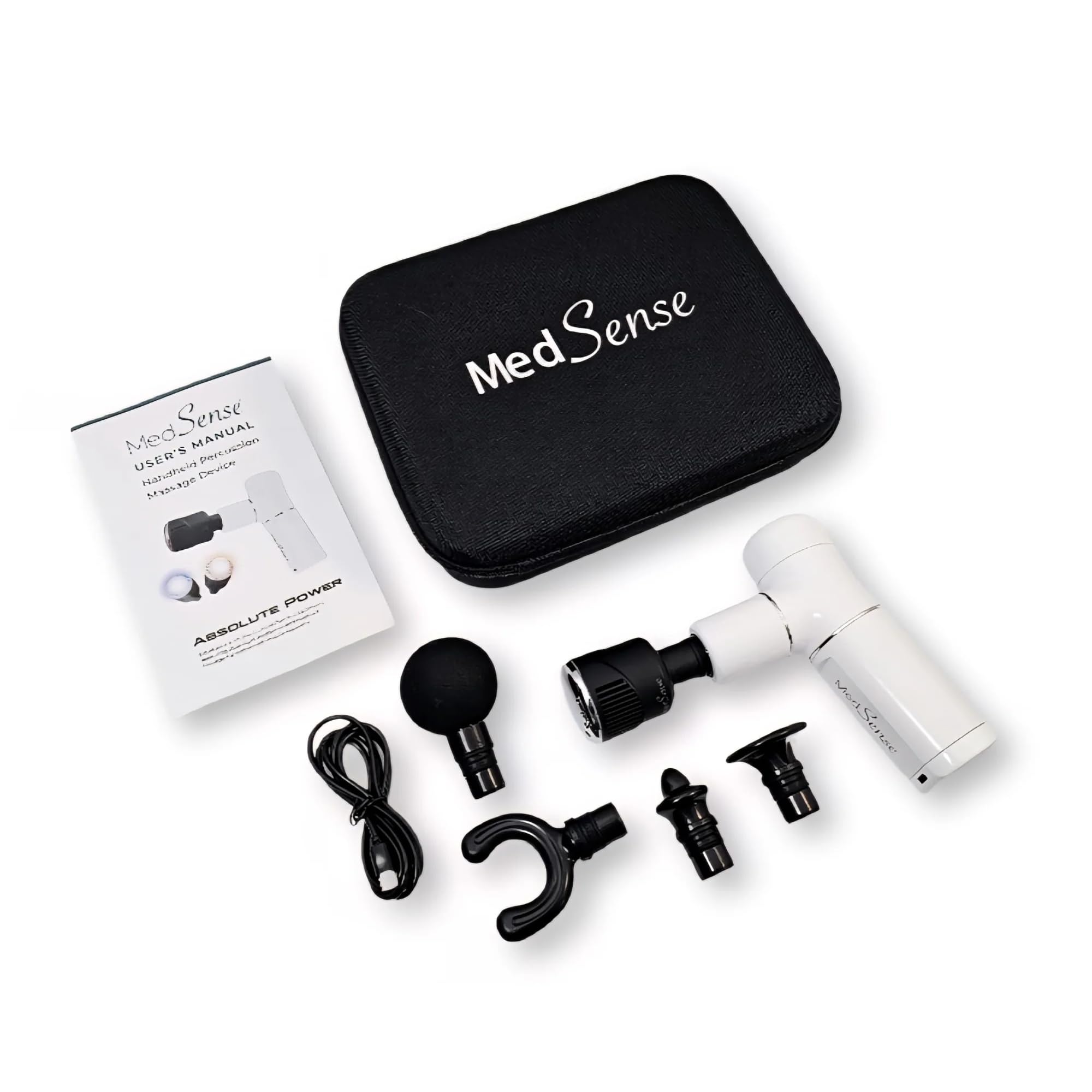 Medsense aluminum body offers durability with lightweight portability.