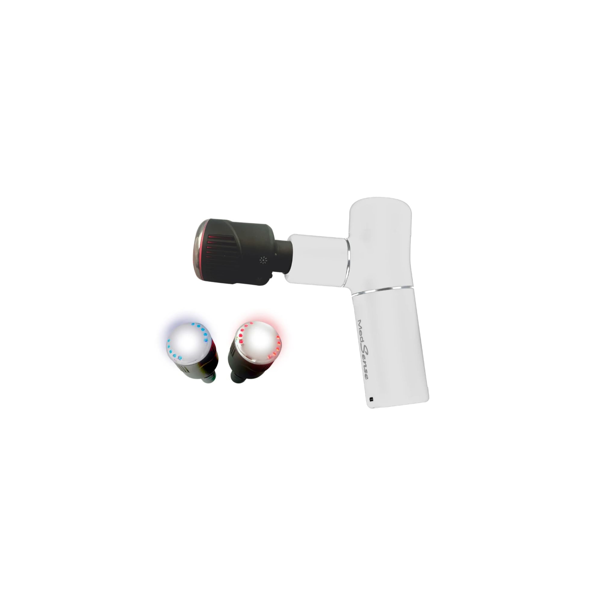 Medsense massage gun operates quietly for discreet workouts and office use.