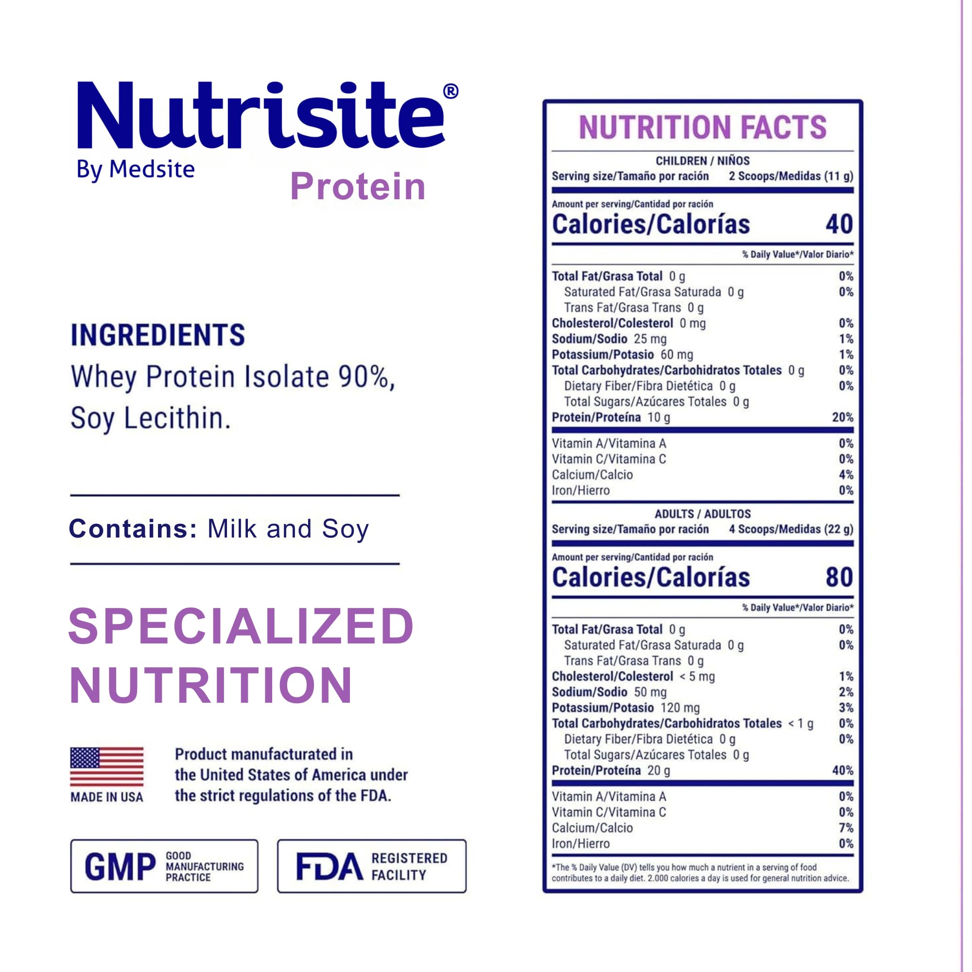 Medsite Nutrisite made in USA with strict quality standards