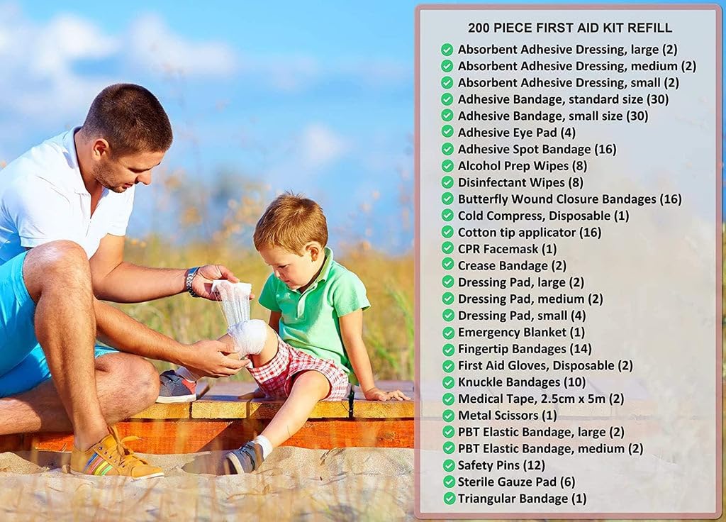 MedSoft first aid refill kit suitable for car, dorm, or office
