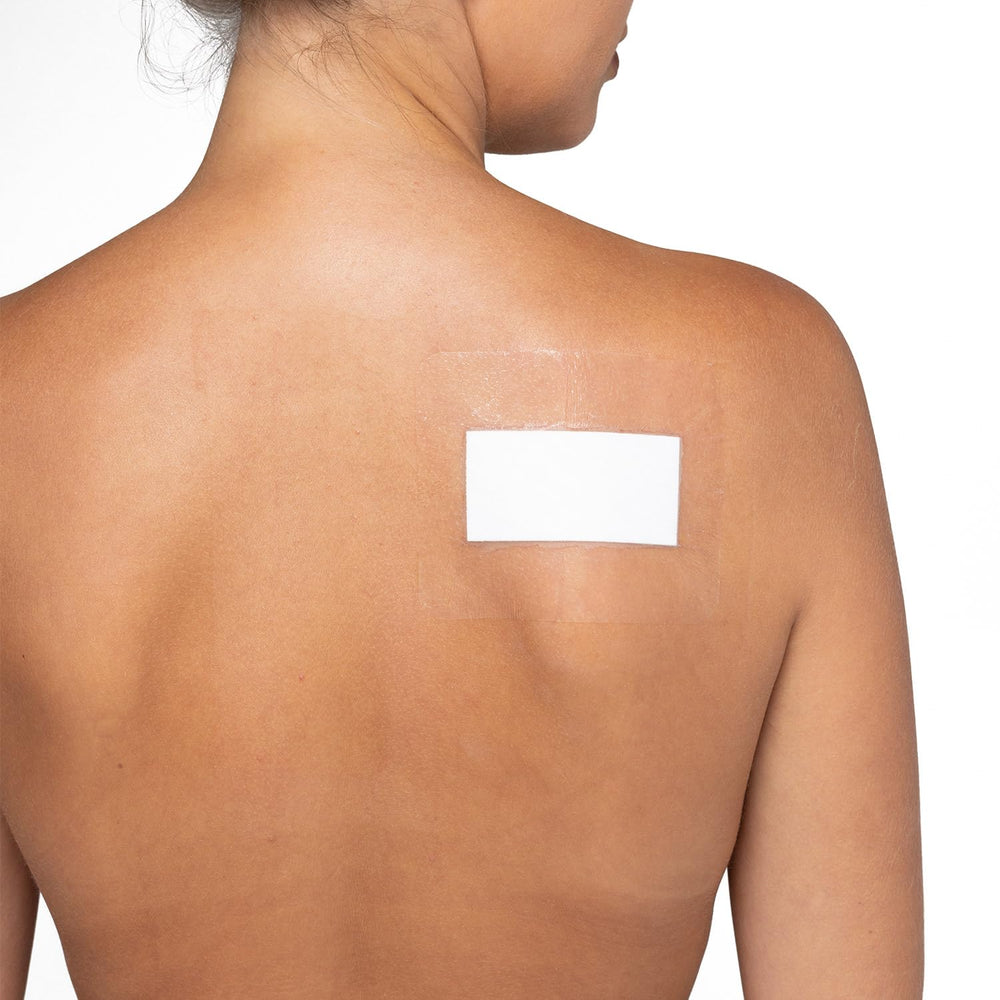 Medstock Transparent Island Dressing skin application demonstrates easy changes and secure fit