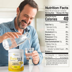 Medtrition Banatrol bottle pour demonstrates convenient use for quick diarrhea management.
