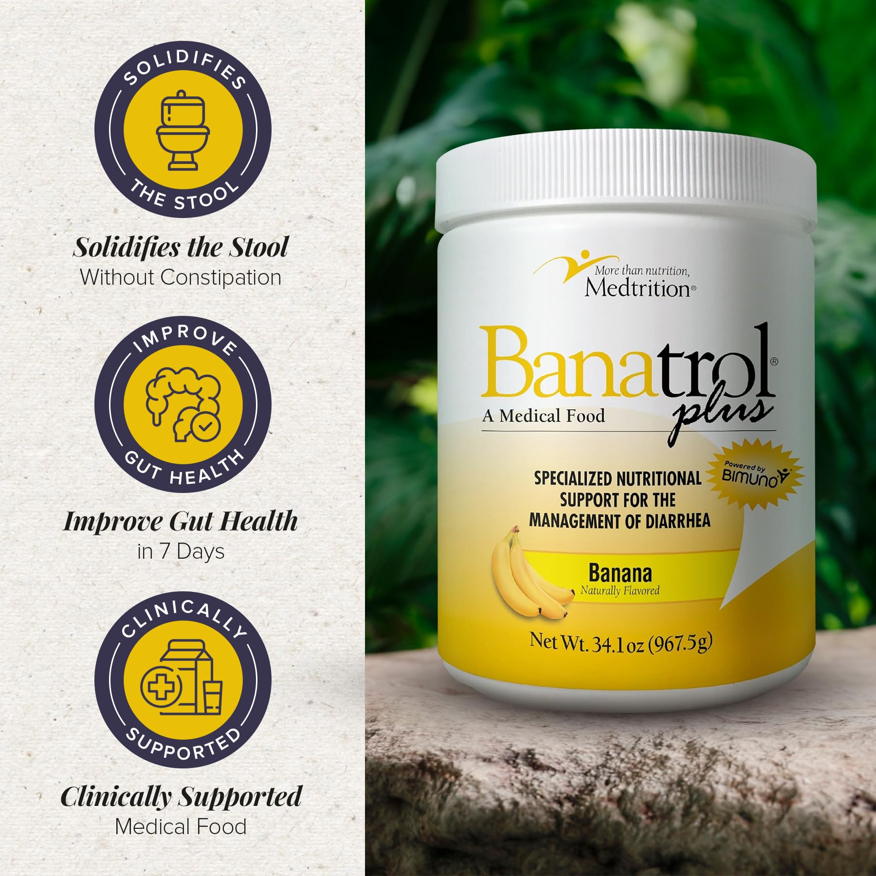 Medtrition Banatrol clinical evidence document summarizes medical food backing.