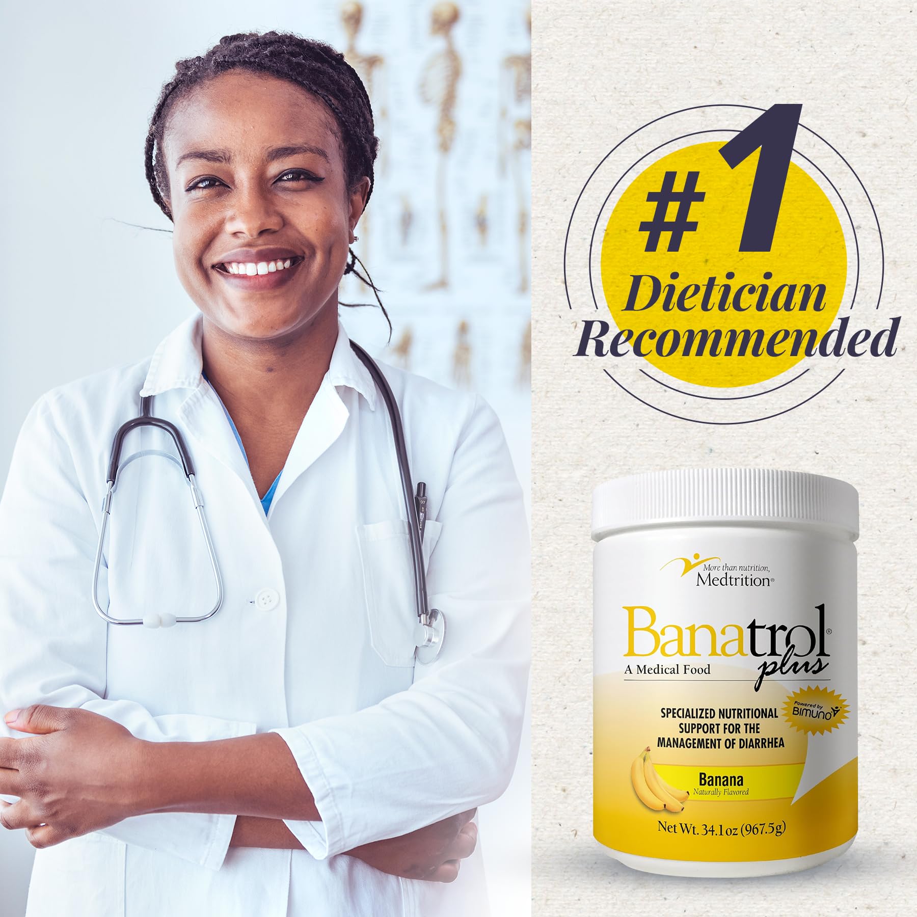 Medtrition Banatrol kids dosage for ages four and up.