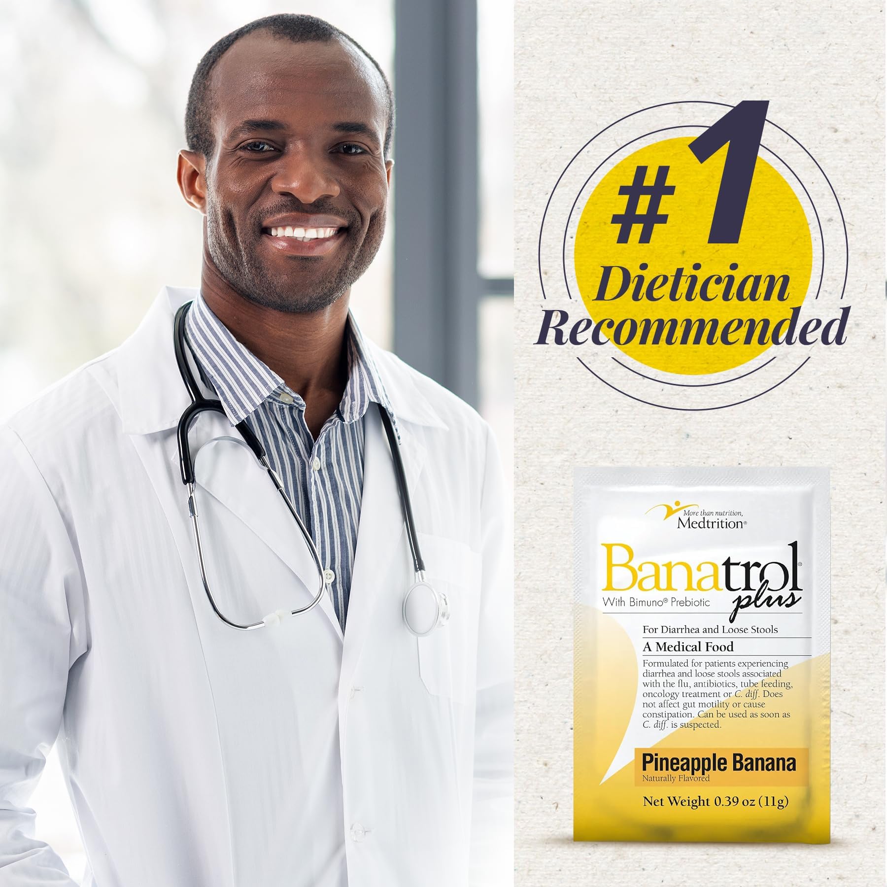 Banatrol oncology-diarrhea guidance card included with Medtrition.