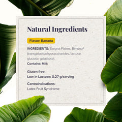 Medtrition Banatrol prebiotics powder with scoop signals gut health support