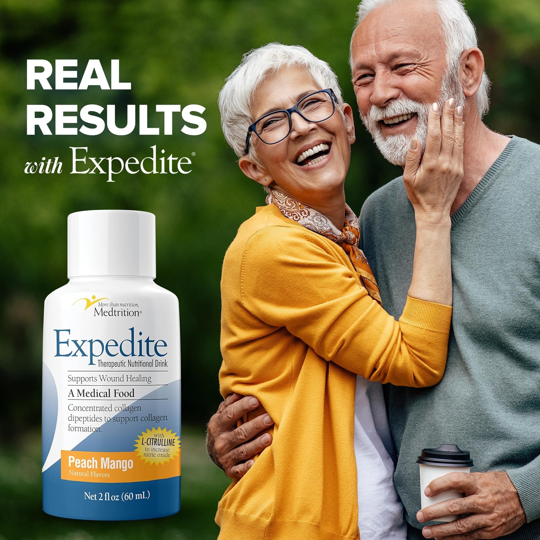 Medtrition Expedite bottle by bedside for convenient recovery use