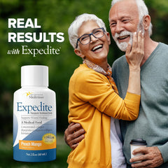 Medtrition Expedite bottle by bedside for convenient recovery use