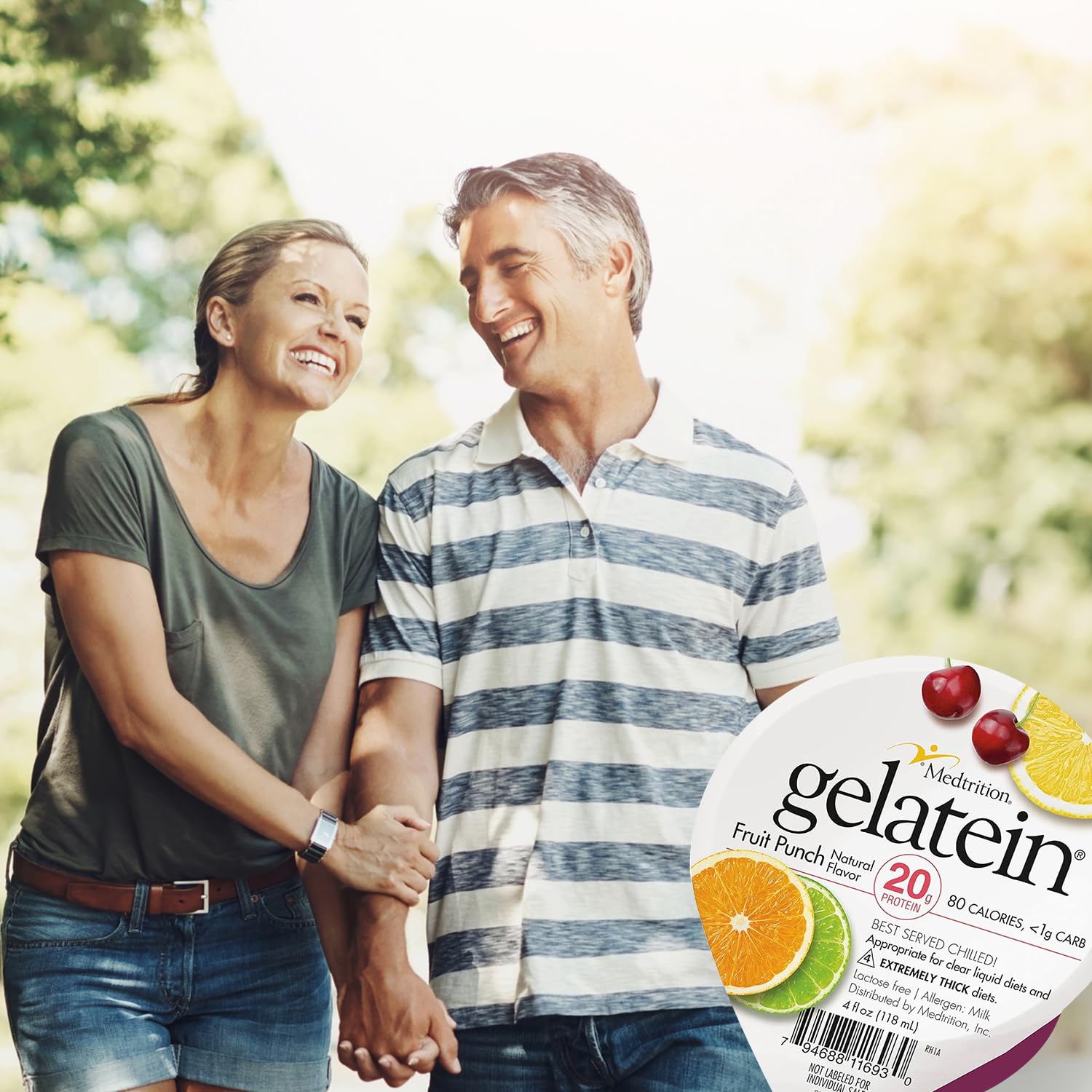 Medtrition Gelatein Fruit Punch serving illustration for dysphagia-friendly diets