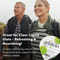 Medtrition Gelatein Lime pudding-like texture aids comfortable swallowing.