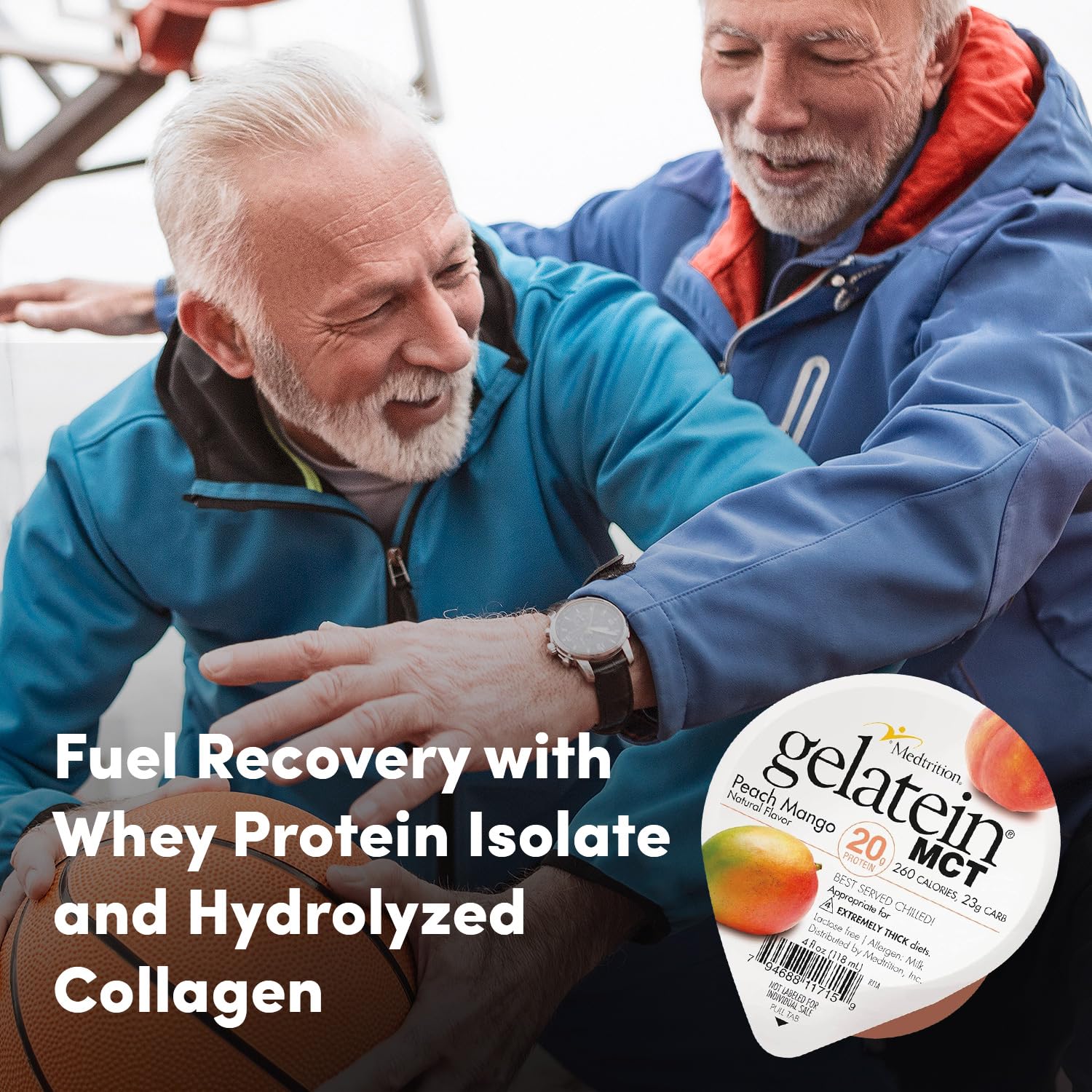 Medtrition Gelatein MCT Peach Mango lactose-free label broadens dietary compatibility