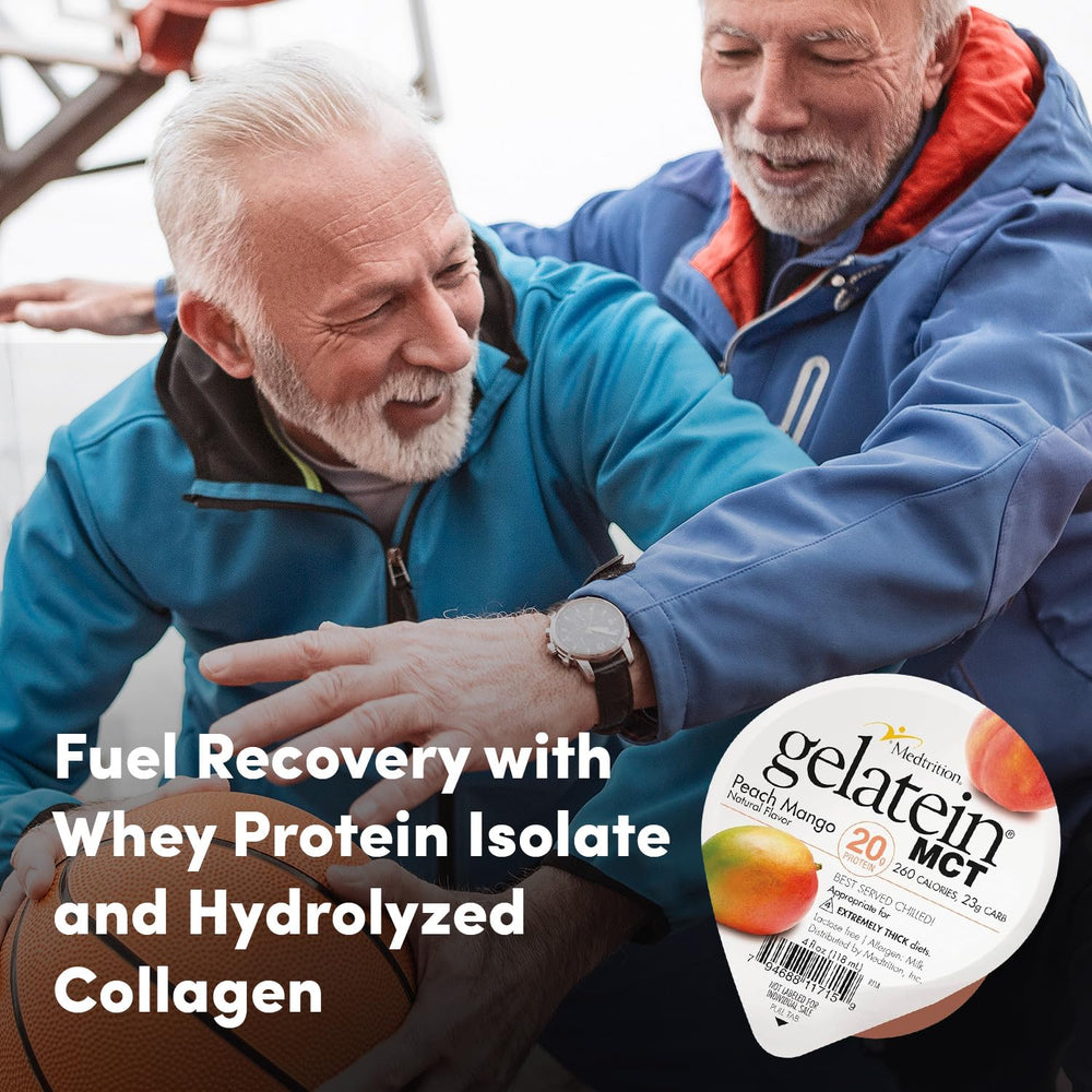 Medtrition Gelatein MCT Peach Mango lactose-free label broadens dietary compatibility