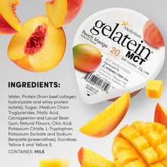 Medtrition Gelatein MCT Peach Mango pack 12 shows great value for ongoing use