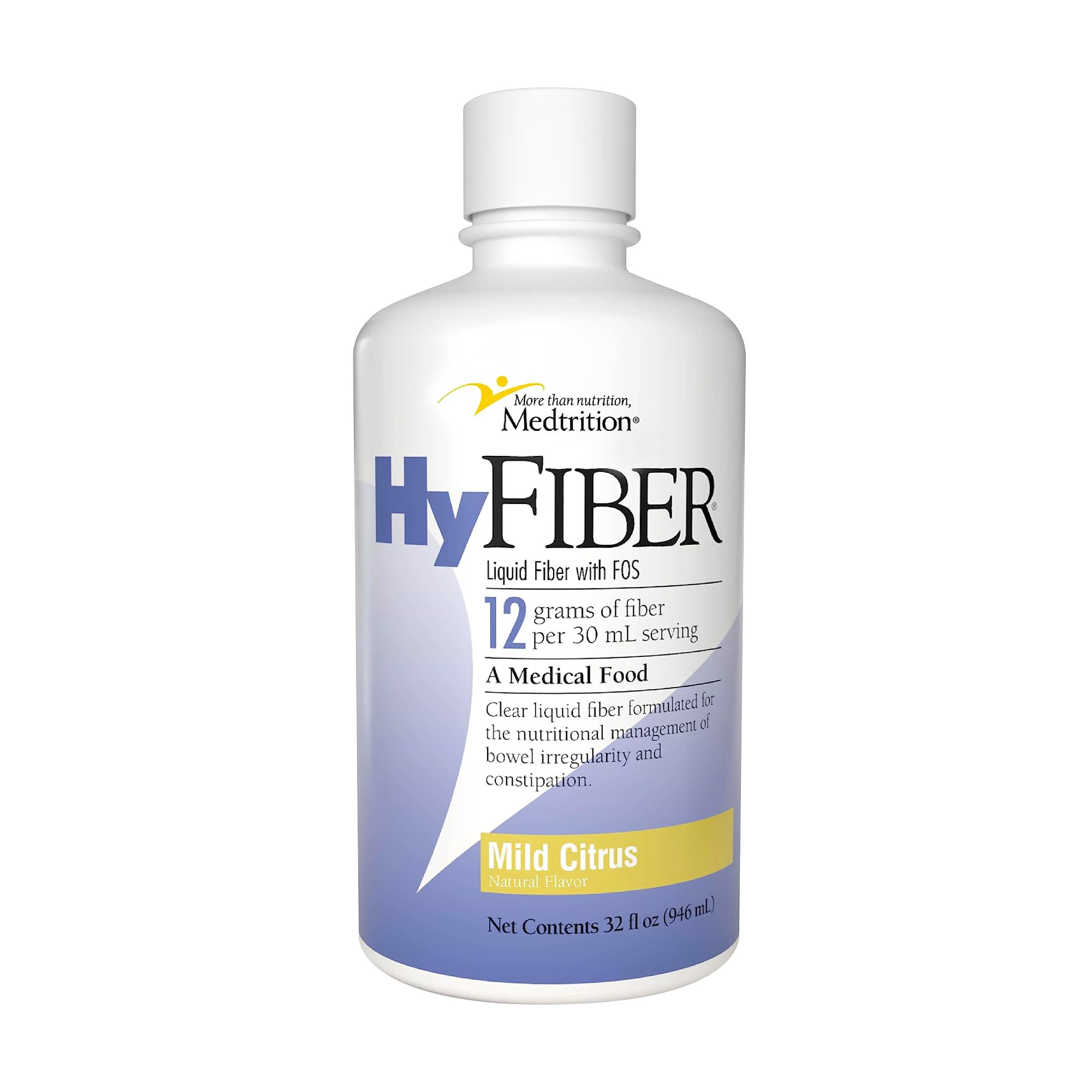 Medtrition HyFiber daily liquid fiber bottle for regularity support