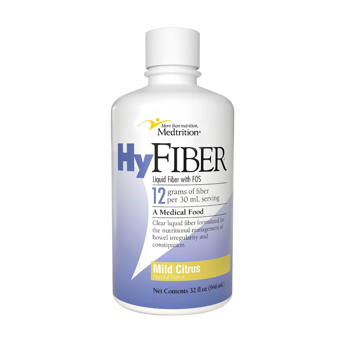 Medtrition HyFiber daily liquid fiber bottle for regularity support