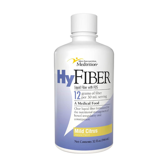 Medtrition HyFiber daily liquid fiber bottle for regularity support