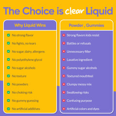 Happy child ready to take Medtrition HyFiber Kids liquid directly or mixed with food.
