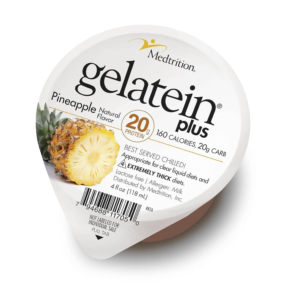 Medtrition ProSource Gelatein Plus Pineapple bottle pour shows easy protein source for restricted diets
