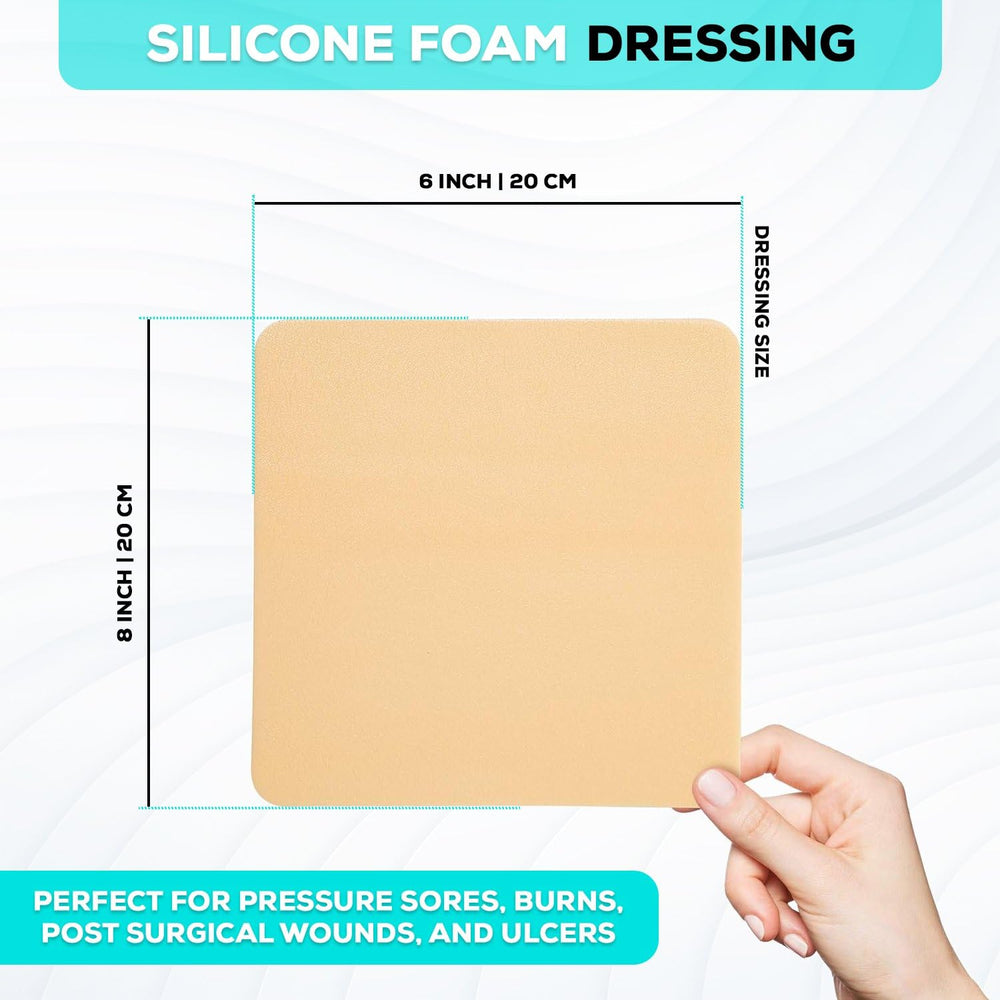 MedVance silicone dressing close-up of non-adherent adhesive layer