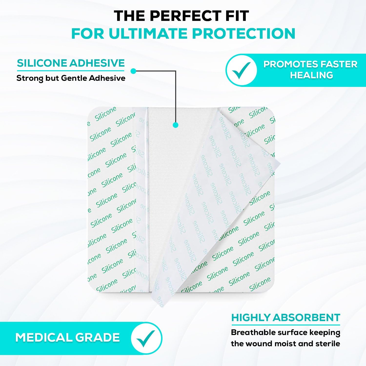 MedVance semi-permeable film close-up illustrating breathable protection