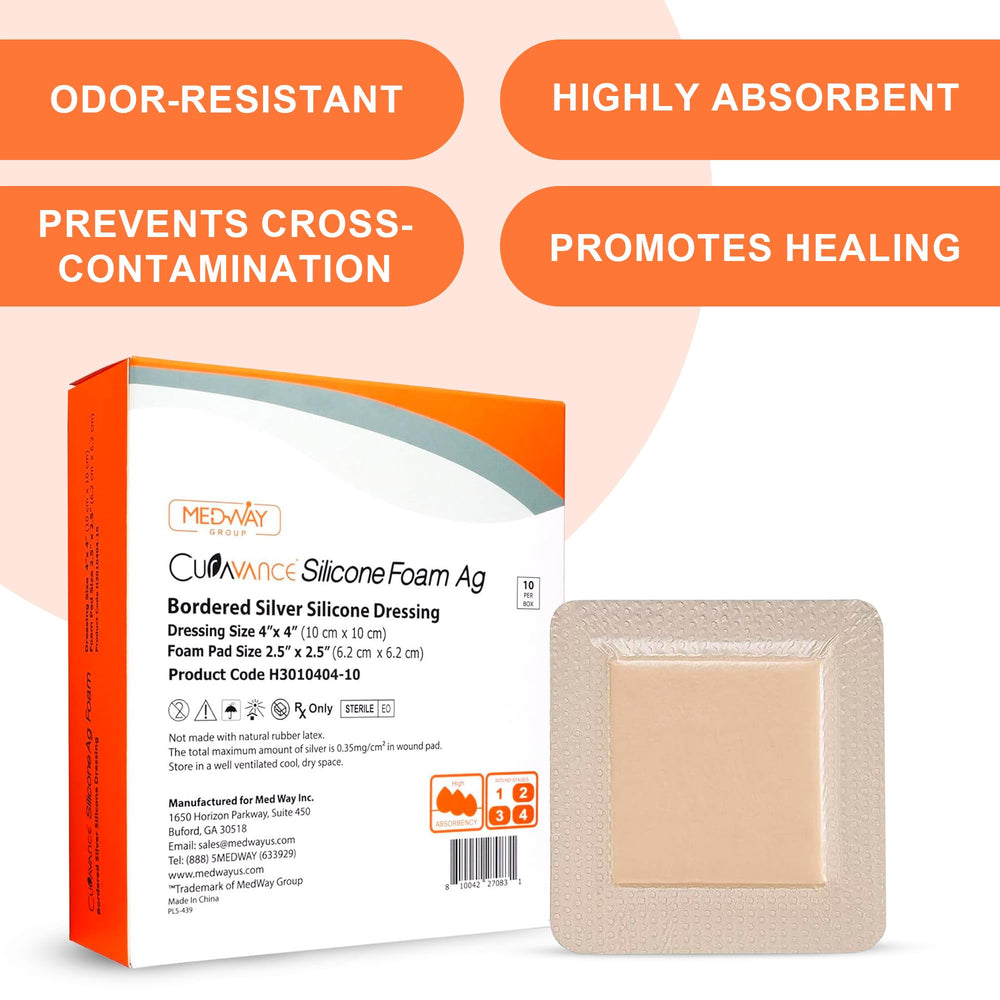 MedVance silicone adhesive layer stays skin-friendly, minimizing pain during dressing changes.