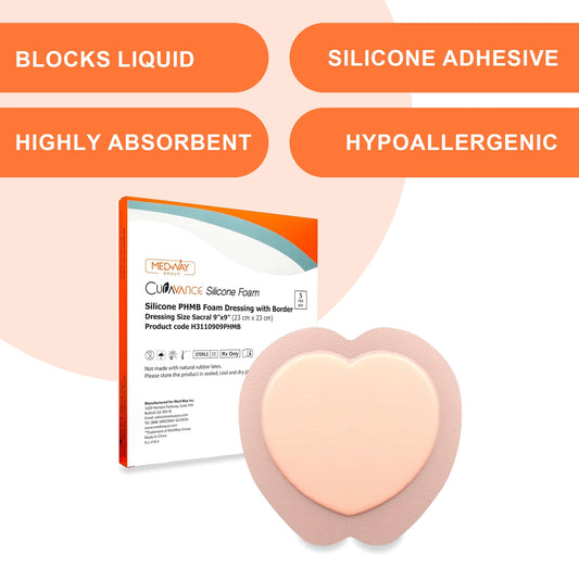 MedVance close-up of soft silicone adhesive layer for gentle wound care.