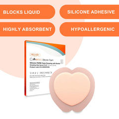 MedVance close-up of soft silicone adhesive layer for gentle wound care.