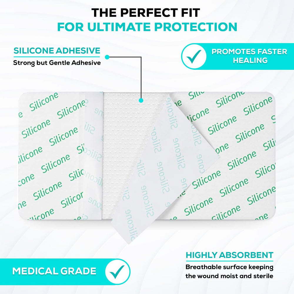 MedVance silicone dressing semi-permeable film allows oxygen while protecting from contaminants.