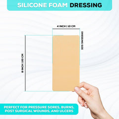 MedVance silicone dressing soft adhesive removal reduces skin trauma during changes.
