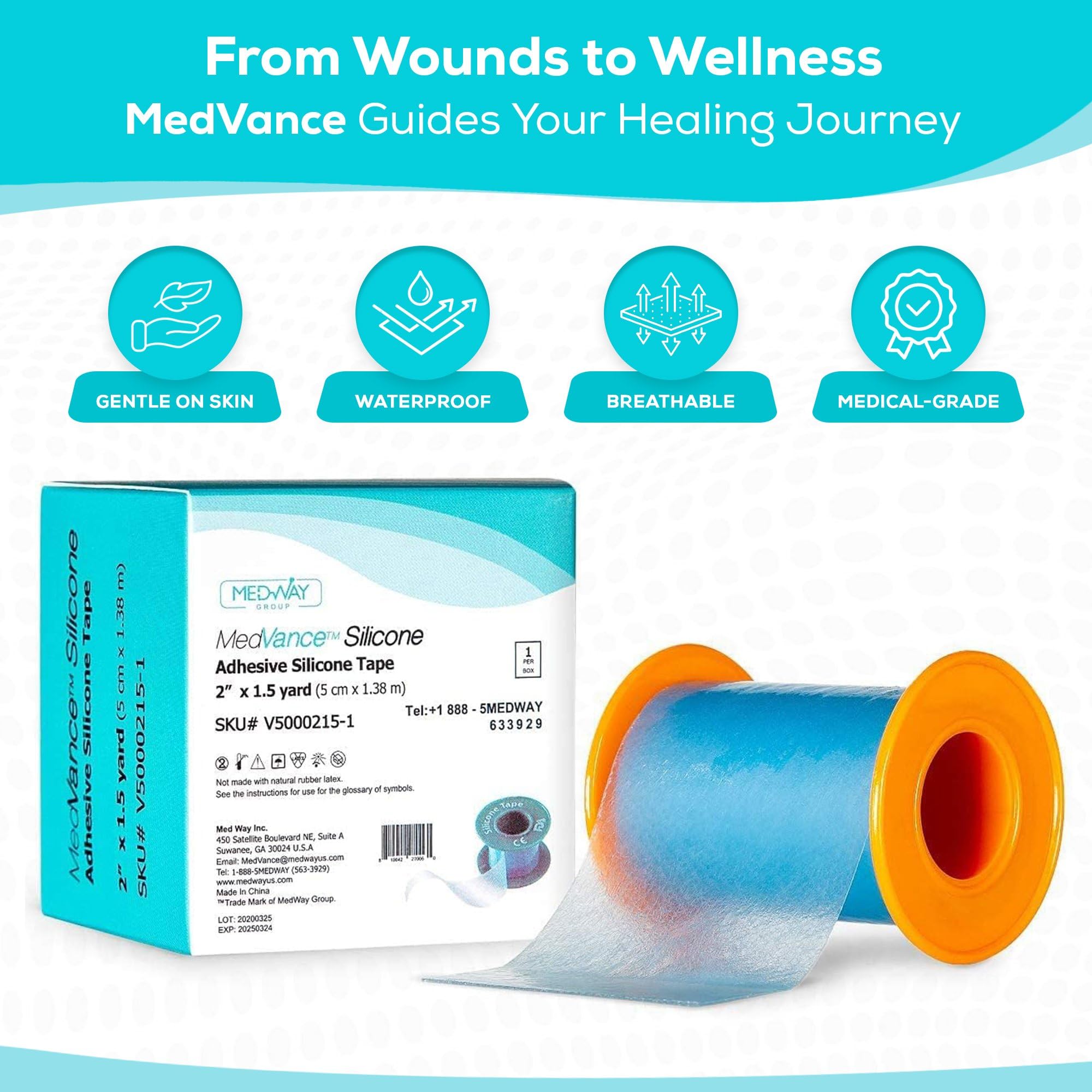 MedVance skin-friendly texture close-up demonstrates gentle adhesion for sensitive skin
