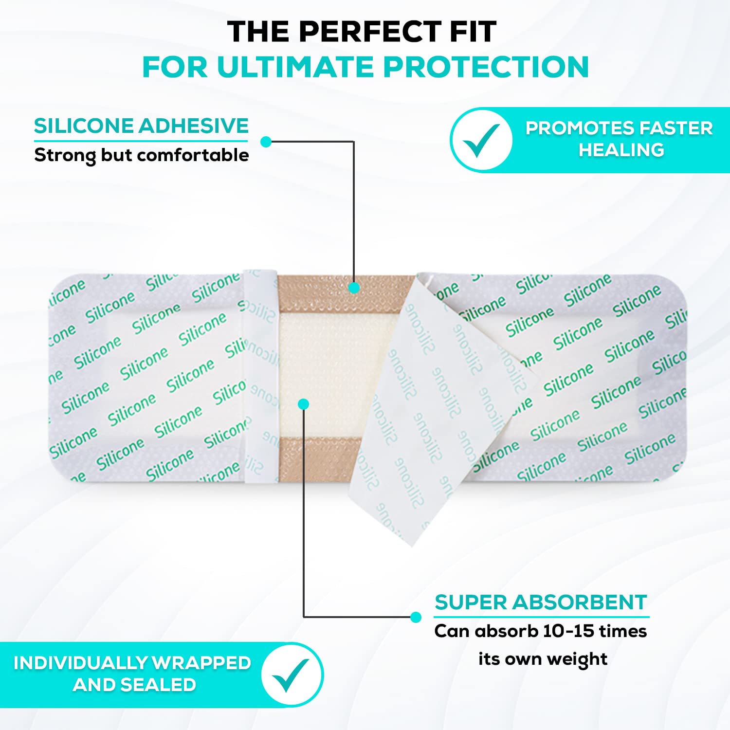 MedVance sterile, individually wrapped dressings ensure clean application and minimize contamination risk.
