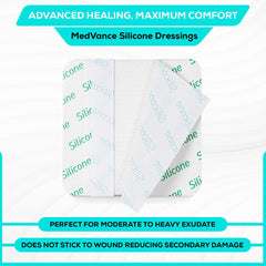 MedVance silicone foam dressing provides secure adhesion during activity and daily life