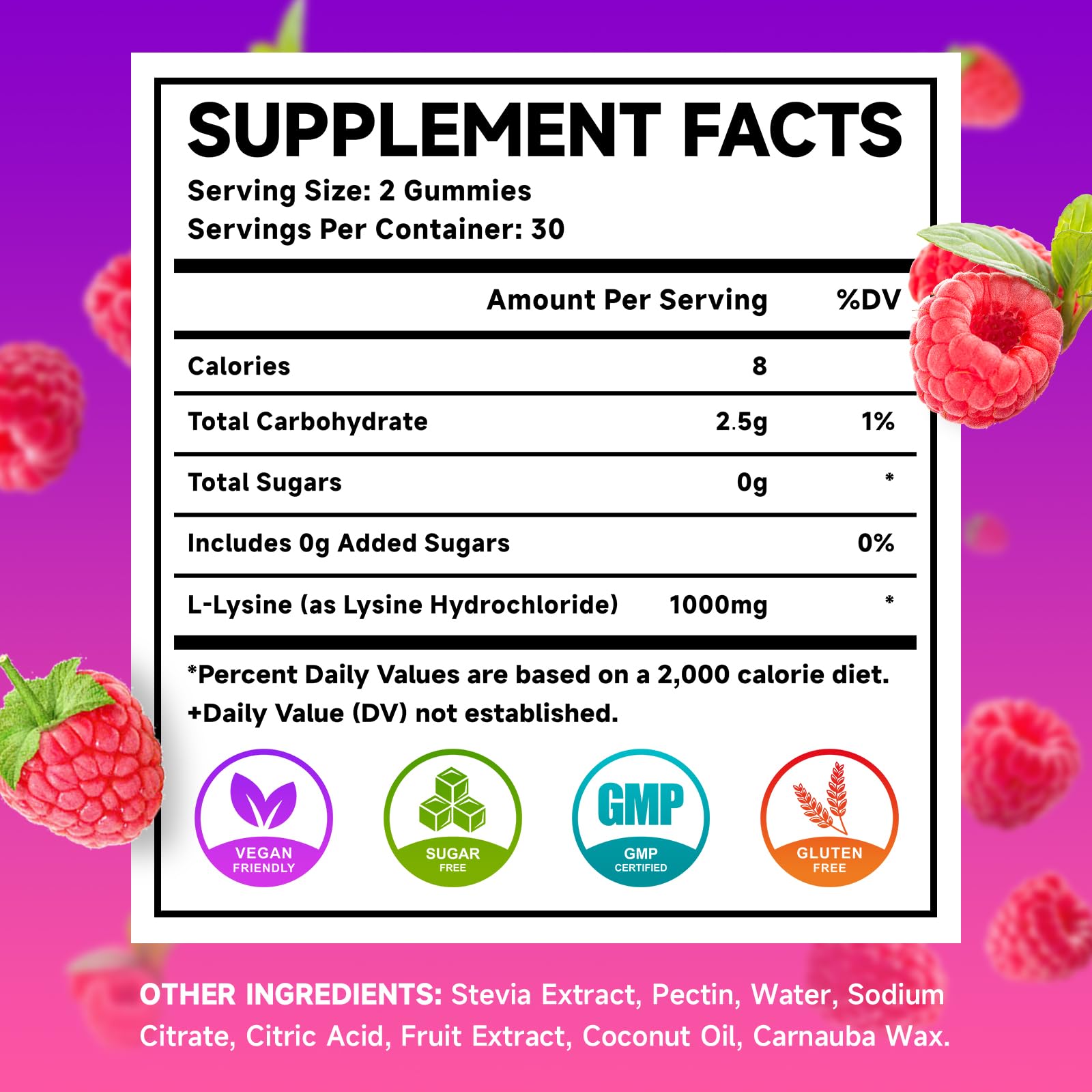 MEENCCD L-Lysine gummies suitable for kids and adults to support daily wellness.
