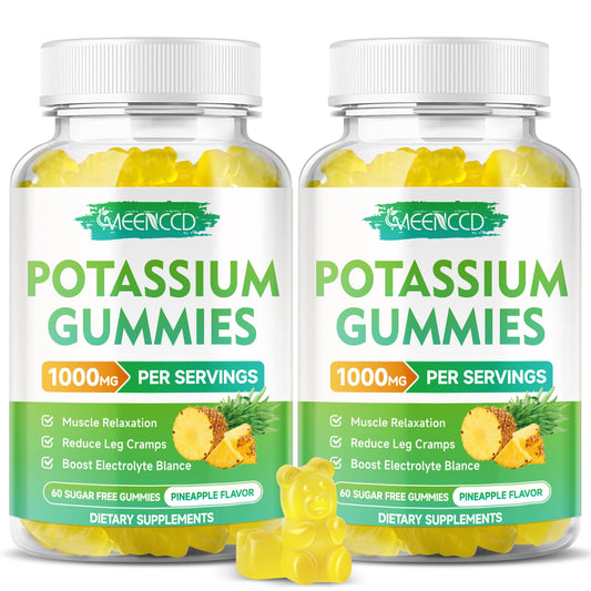 MEENCCD potassium citrate gummies bottle for convenient daily potassium support.